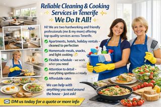Reliable Cleaning & Cooking Services in Tenerife