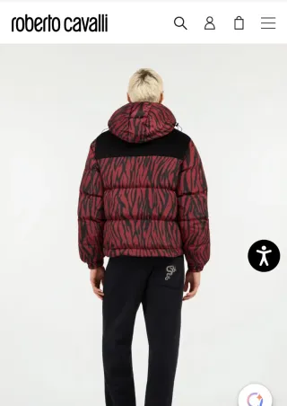 Roberto Cavalli Giubbotto Invernale Zebra