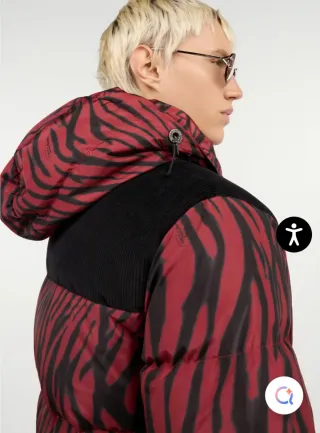 Roberto Cavalli Giubbotto Invernale Zebra