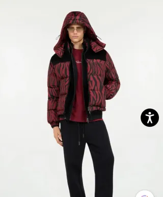 Roberto Cavalli Giubbotto Invernale Zebra