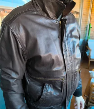 Cazadora piloto vintage 100% piel