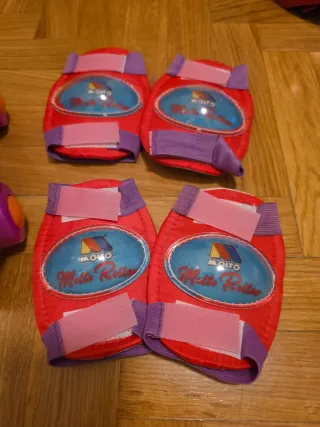 Patines ajustables niña con protectores