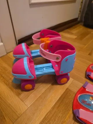 Patines ajustables niña con protectores