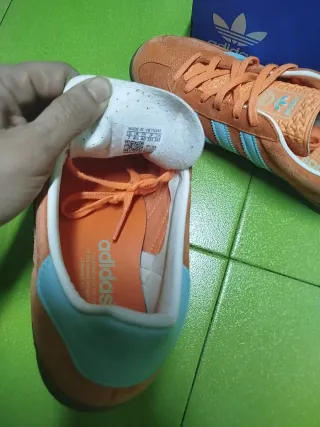 Adidas Gazelle Indoor Naranja y Menta