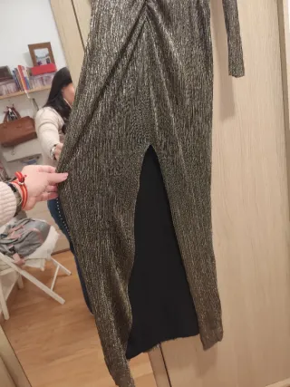 Vestido fiesta Pedro del Hierro dorado