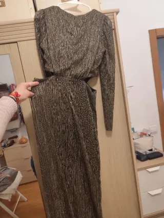 Vestido fiesta Pedro del Hierro dorado