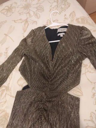 Vestido fiesta Pedro del Hierro dorado