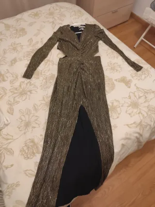 Vestido fiesta Pedro del Hierro dorado