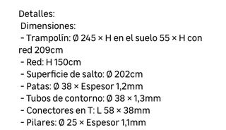 Cama elástica Alice Garden 245cm