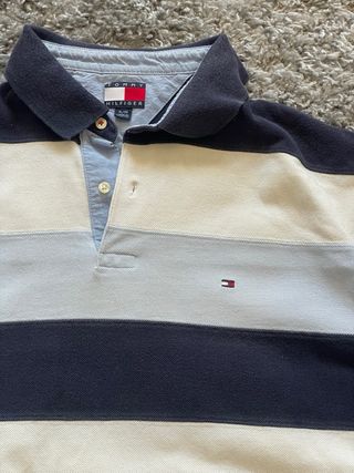 Polo tommy hilfiguer talla XL rayas azules