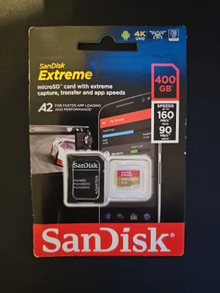 SanDisk Extreme MicroSDXC 400GB  U3 V30 A2
