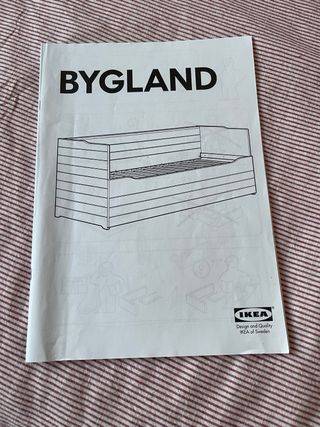 Cama nido Ikea Bygland con colchones