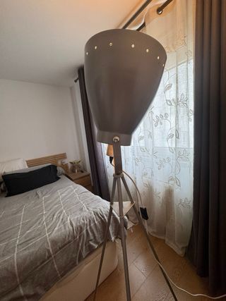 Lámpara de pie Casa plateada