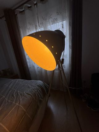 Lámpara de pie Casa plateada