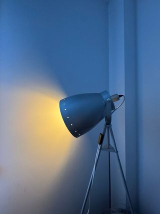 Lámpara de pie Casa plateada