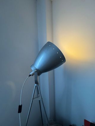 Lámpara de pie Casa plateada