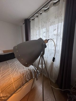 Lámpara de pie Casa plateada