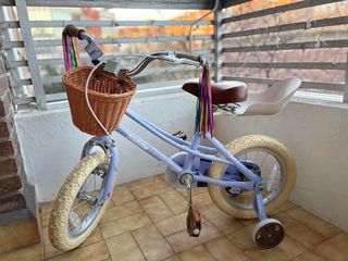 Bici niña 14 pulgadas con ruedines