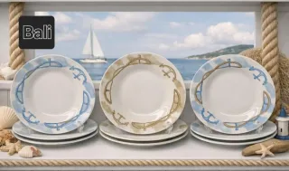 Set 18 piatti in ceramica artigianale