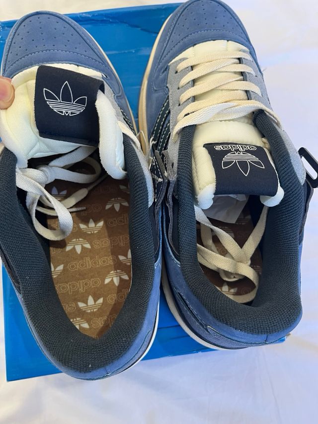 Adidas Forum Low Blue Suede 42 New Trainers