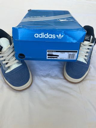 Adidas Forum Low CL Blue Suede Sneakers 42 New