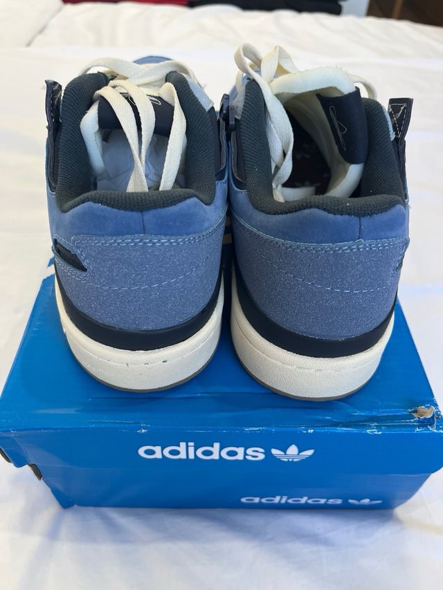 Adidas Forum Low Blue Suede 42 New Trainers