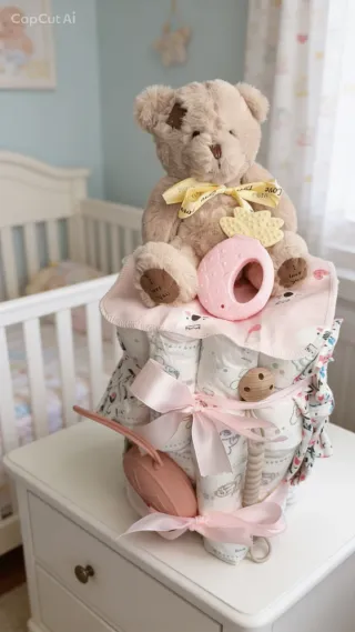 Tarta de pañales para bebes