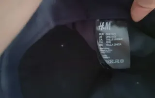 Boné H&M Azul e Castanho