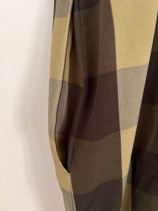 Mono ASOS cuadros negro/verde oliva talla M