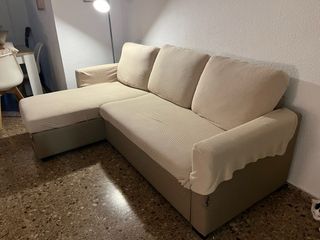 Sofá modular beige tela