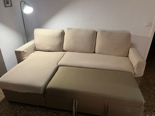 Sofá modular beige tela