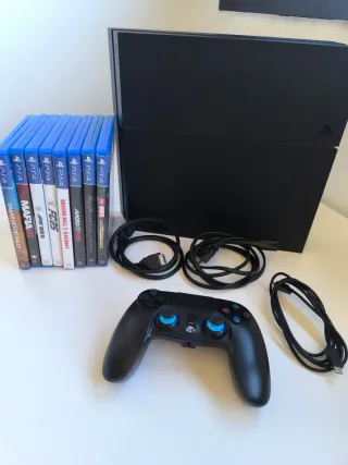Ps4 500 GB 1 mando Cables 8 juegos