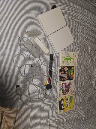 2 nintendo wii + mando + cables + juegos