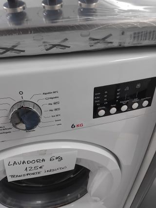 Lavadora + transporte + garantía