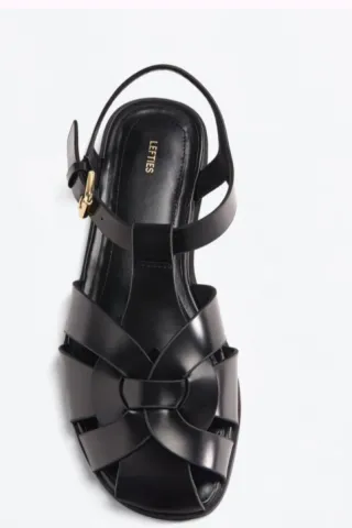 Sandalias cangrejeras negras