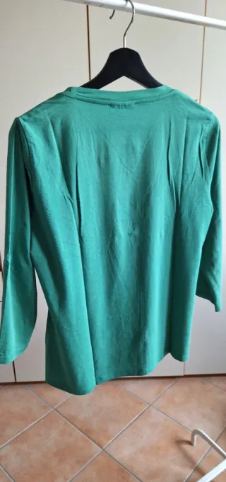 Maglia Trussardi Jeans verde scollo rotondo