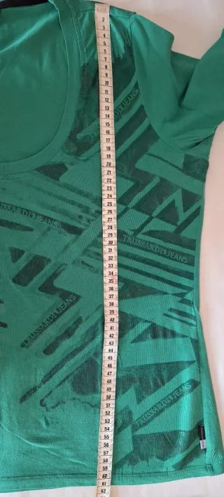 Maglia Trussardi Jeans verde scollo rotondo