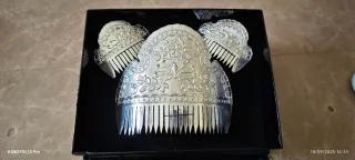 Conjunto peinetas fallera rodio