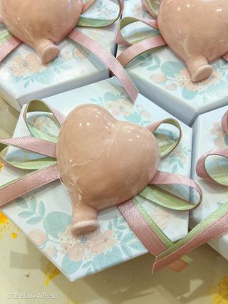 Bomboniera Capodimonte Cuore Tortora