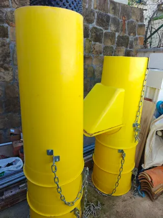 Tubos Bajante Escombros Amarillos