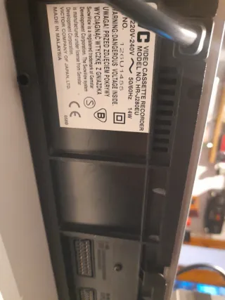 Reproductor de vídeo VHS JVC