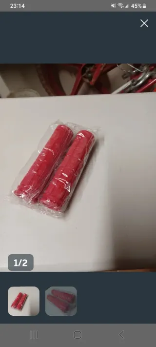 Cubrepuños BMX Rojo y puños