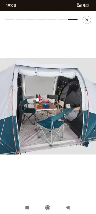 Tienda campaña familiar 4 personas Quechua