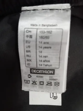 Pantalones de esquí/snowboard grises