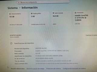 Placa base/i7-3770/16 Gb Ram/SSD/GT750-2GDDR5