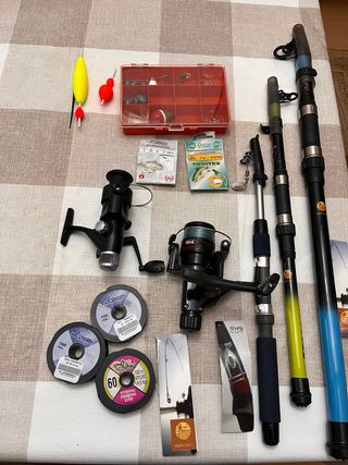 Caña de pescar Geologic y carrete