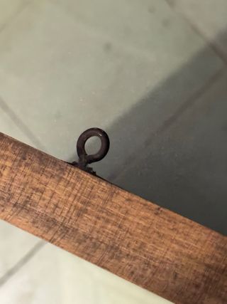 Espejo antiguo vintage cristal madera