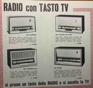 Pubblicità Vintage Phonola 1964