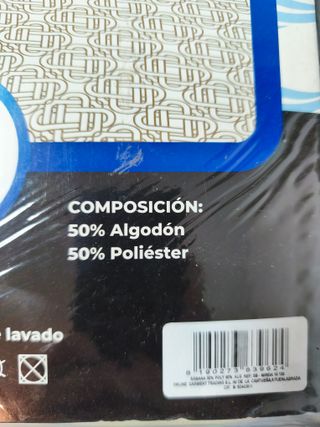 Juego de sábanas 135 cm algodón/poliéster