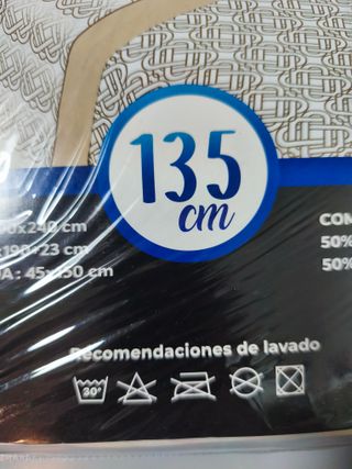 Juego de sábanas 135 cm algodón/poliéster